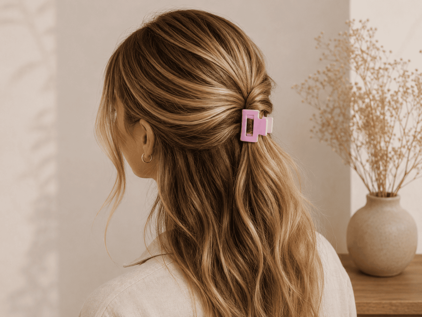 ivyclip MINI Haarspange Frosted Rose – Bild 2
