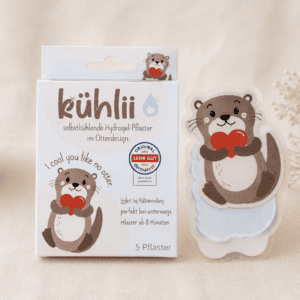 kühlii - Selbstkühlende Hydrogel-Pflaster im Otterdesign