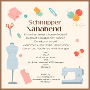Schnupper Nähabend